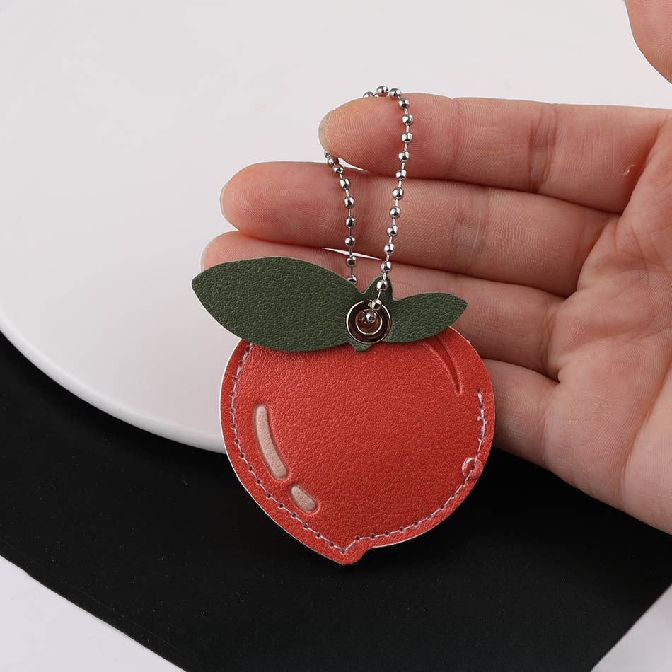 3pcs Cute Leather Fruit Shape Charm Pendant DIY Accessory - additional product photo 1