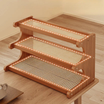 2 and 3 Layer Kitchen Utensil Classification Rack in Bamboo