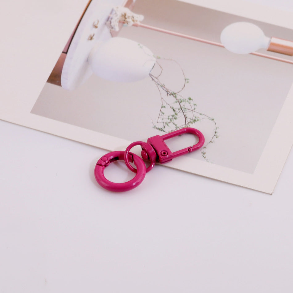 Colorful Metal Swivel Snap Hook Keychain DIY Finding - additional product photo 3