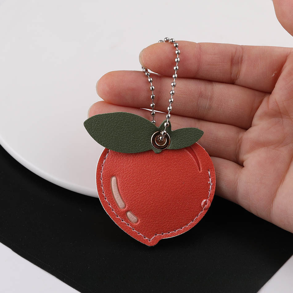 3pcs Cute Leather Fruit Shape Charm Pendant DIY Accessory - Type E