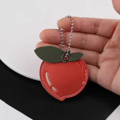 3pcs Cute Leather Fruit Shape Charm Pendant DIY Accessory - Type E