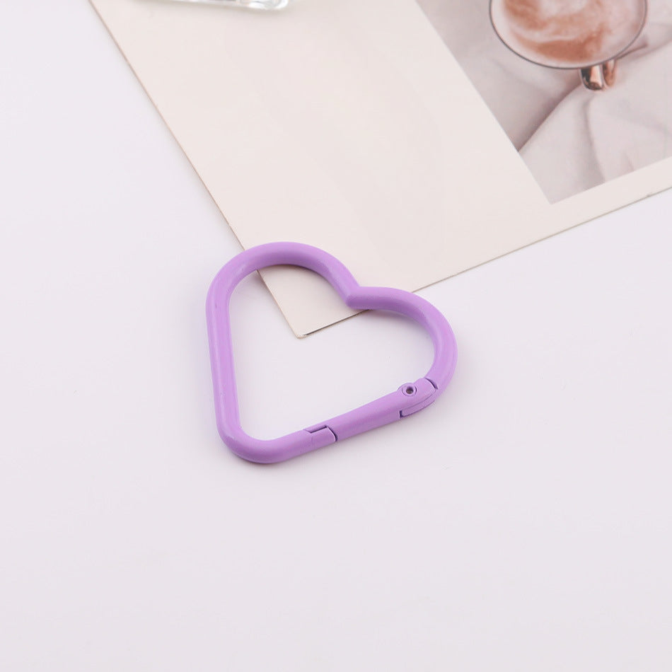 Colorful painted heart spring coil - Yellow