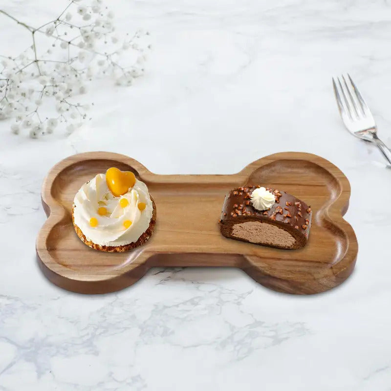 Wood Breakfast Tray Irregular Shape Dessert Serving Platter