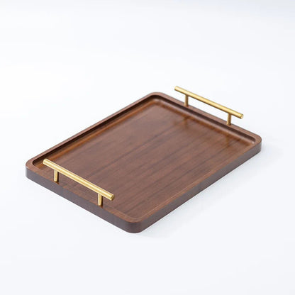 Right Angled Bamboo Tray with Handle