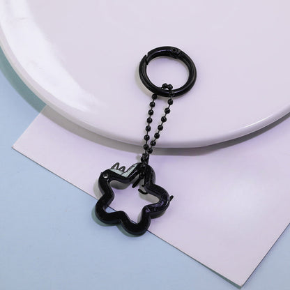 Acrylic Star Flower Ring Bead Chain Keychain DIY - additional product photo 1