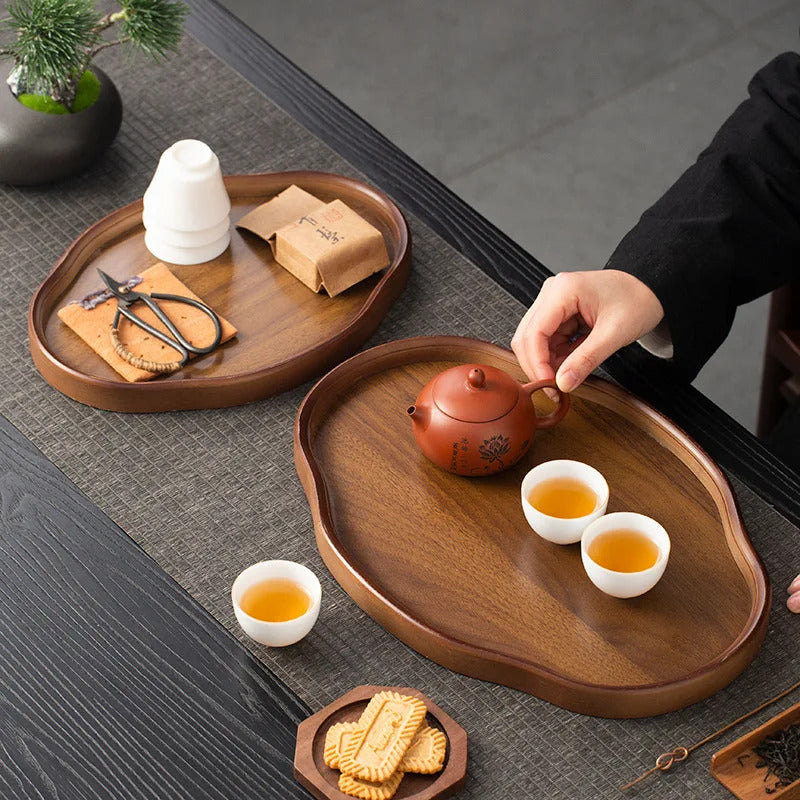 Wooden Decorative Serving Tray for Coffee Table