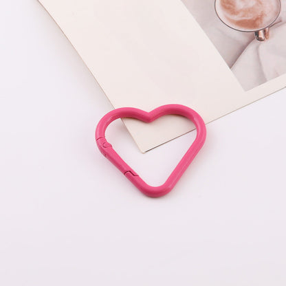 Colorful painted heart spring coil - Purple