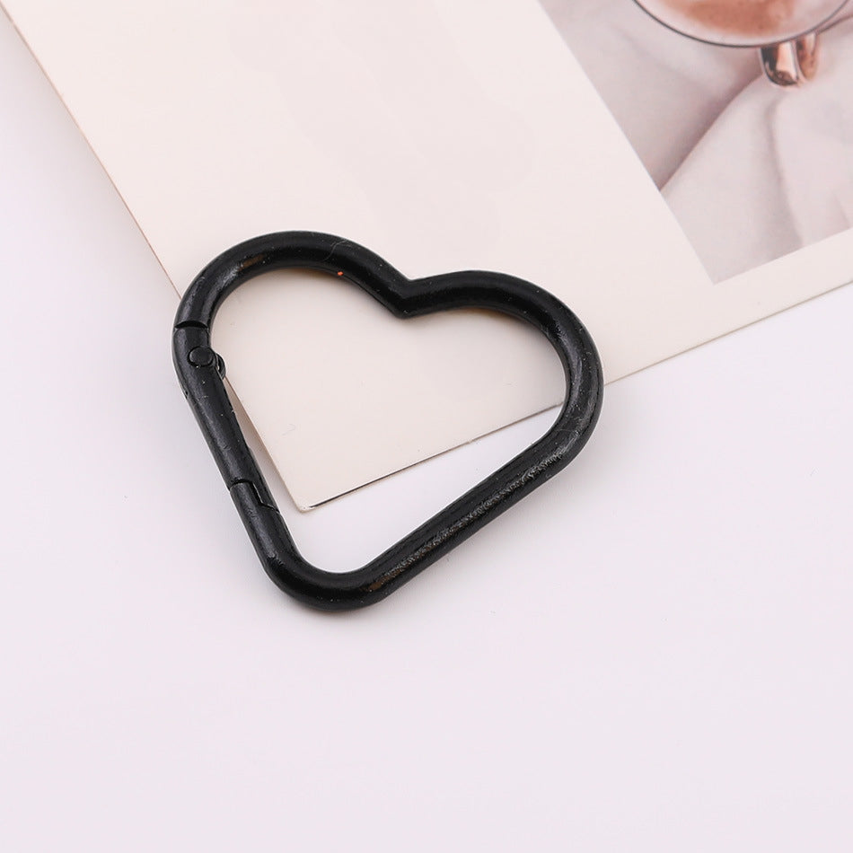 Colorful painted heart spring coil - Red