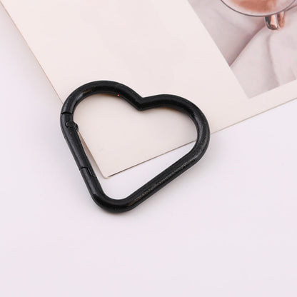 Colorful painted heart spring coil - Red