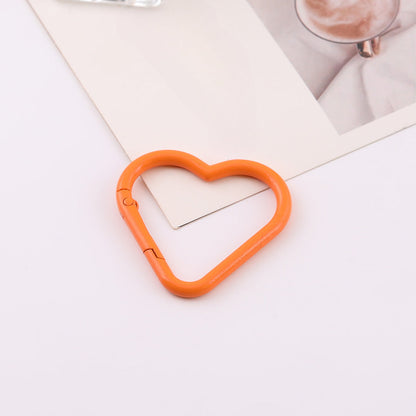 Colorful painted heart spring coil - Pink