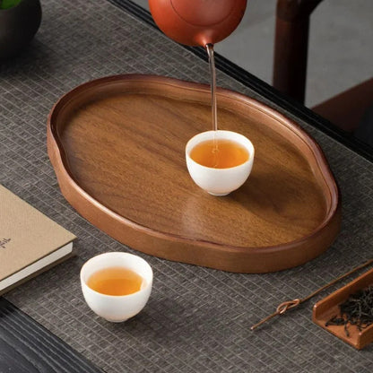 Classic Irregular Shape Bamboo Decorative Serving Tray