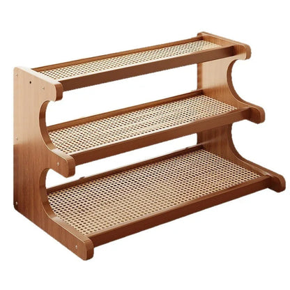 2 and 3 Layer Kitchen Utensil Classification Rack in Bamboo