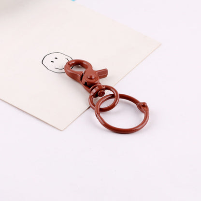 Colorful Metal Swivel Lobster Clasp with Split Ring - additional product photo 2