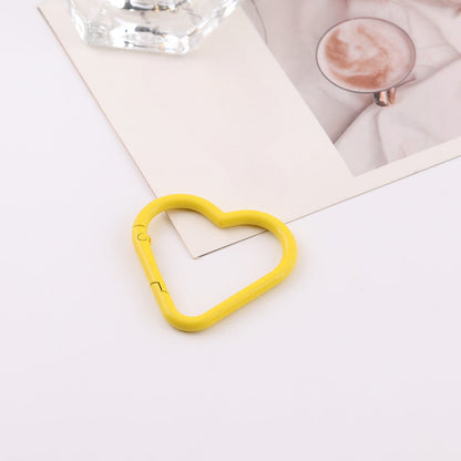 Colorful painted heart spring coil - Orange
