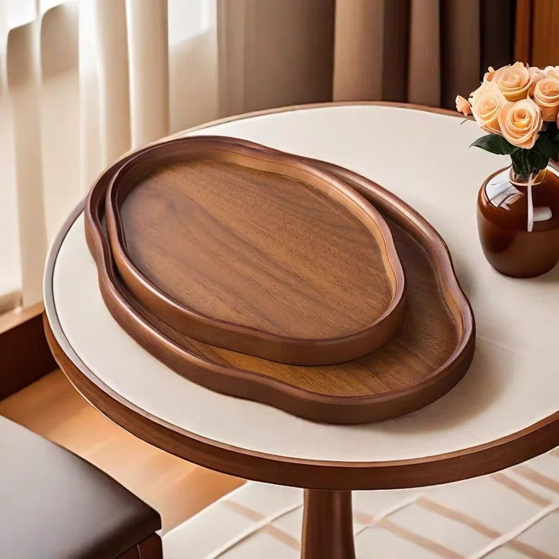 Wooden Decorative Serving Tray for Coffee Table
