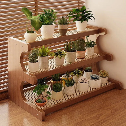 2 and 3 Layer Kitchen Utensil Classification Rack in Bamboo