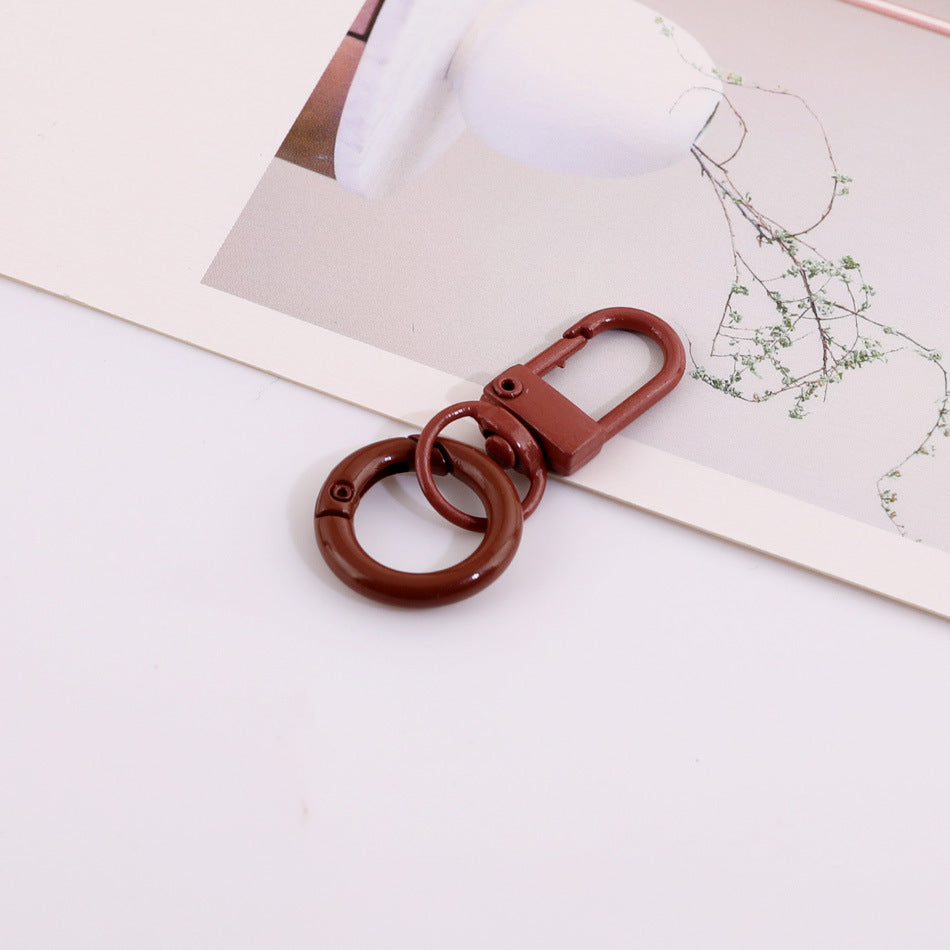 Colorful Metal Swivel Snap Hook Keychain DIY Finding - additional product photo 2