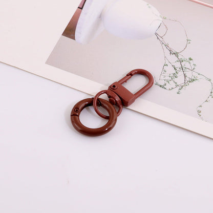 Colorful Metal Swivel Snap Hook Keychain DIY Finding - additional product photo 2