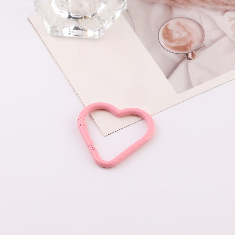 Colorful painted heart spring coil - Sky Blue