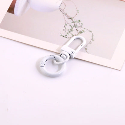 Colorful Metal Swivel Snap Hook Keychain DIY Finding - Mint Green
