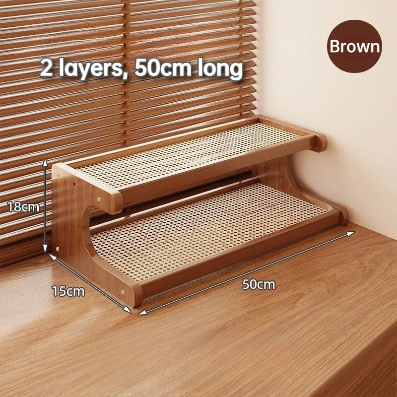 2 and 3 Layer Kitchen Utensil Classification Rack in Bamboo