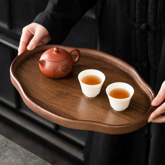Classic Irregular Shape Bamboo Decorative Serving Tray